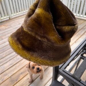Luxurious Faux Fur Hat in perfect condition.